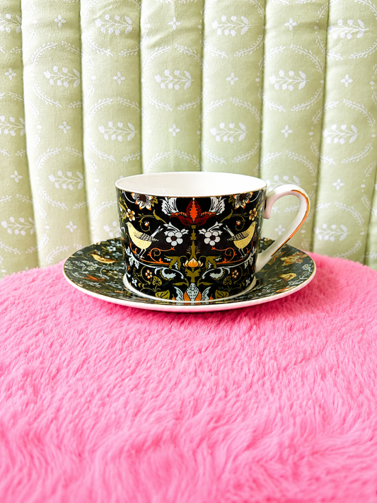 🌿 Woodland Manor Tea Cup